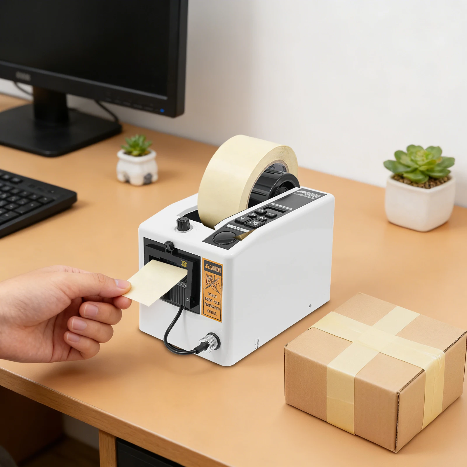 

7-50mm Automatic Tape Cutter Dispenser, Electric Tape Cutting Machine, Tape Cutting for Wrapping/Packing