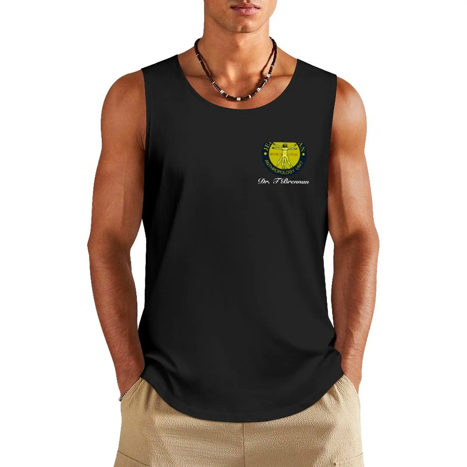 

Dr. Brennan Lab Badge Tank Top gym accessories men basketball clothing