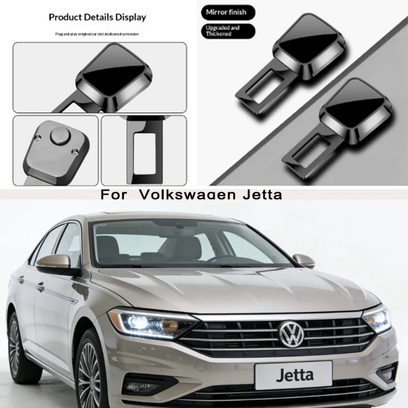

for Volkswagen Jetta Car Seat Belt Clip Extender Safety Seatbelt Lock Buckle Plug Thick Insert Socket Extender Safety Buckle