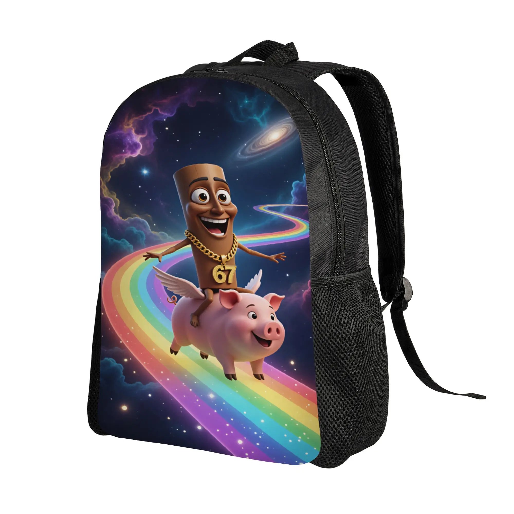 Tung Tung Tung Sahur Backpack Brainrot Meme  Travel Backpacks Men Colorful Breathable School Bags Kawaii Rucksack