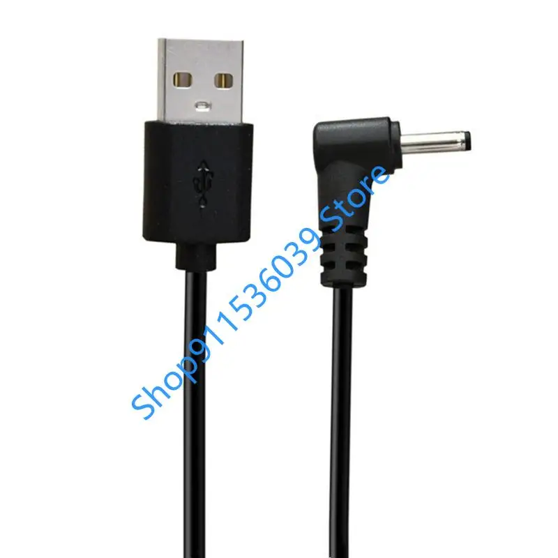 25cm USB to DC 3.5x1.35mm Charging Cable 90 degree elbow USB A Male to 3.5 Jack Connector 5V Power Supply Charger Adapter