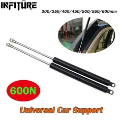 2pcs 600N 300-600mm Car Gas Struts Bonnet Hood Trunk Tailgate Shock Lift Strut Support Bar Gas Spring Bus Bed Truck Boat Window