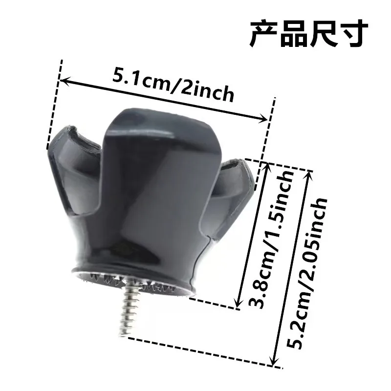 10Pcs Golf Ball Picker Ball Picker Petal Stainless Steel Screw Never Rusts Three-claw Ball Picker