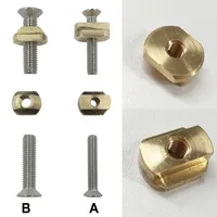 4pcs Surfboard Hydrofoil Screw Hydrofoil Mounting Screw Nut For M6 For M8 Surfboard Paddle Board Screws Nuts Surfing Accessory