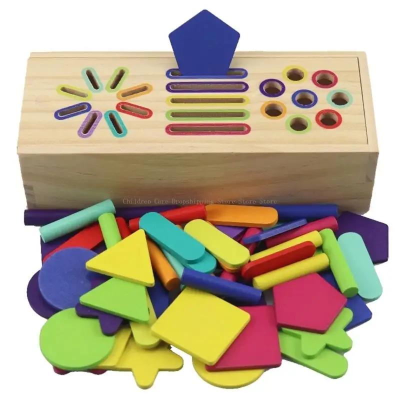 Edukacyjna zabawka do sortowania dla dzieci do dopasowywania kształtów i kolorów w celu rozwijania koordynacji Stymulacja