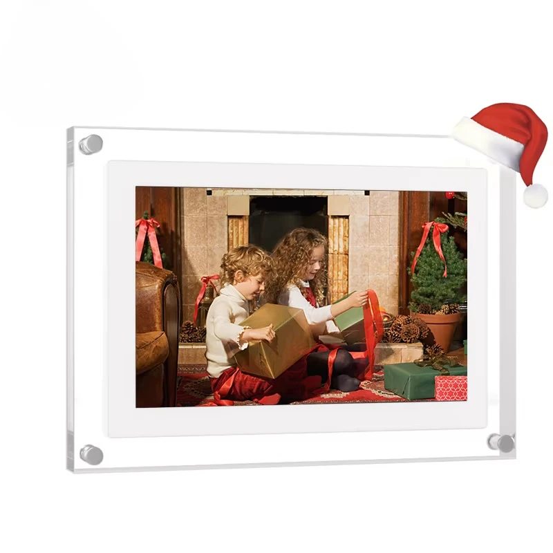 

Embrace the Future with Acrylic LCD Touch Screen Digital Photo & Video Frame with Seamless Cloud Technology 5"