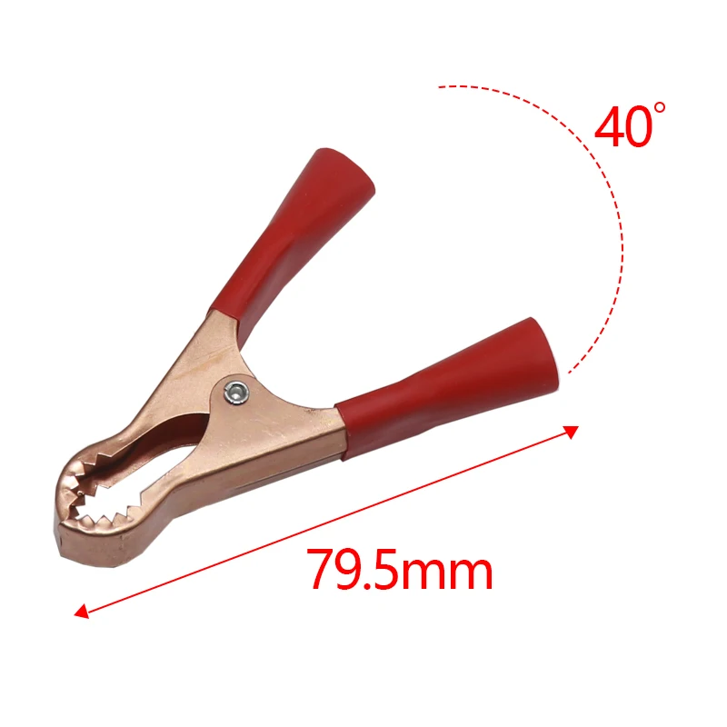 【10-4PCS】50A Red + Black TZT 80mm Crocodile Car Caravan Van Battery Test Lead Clips