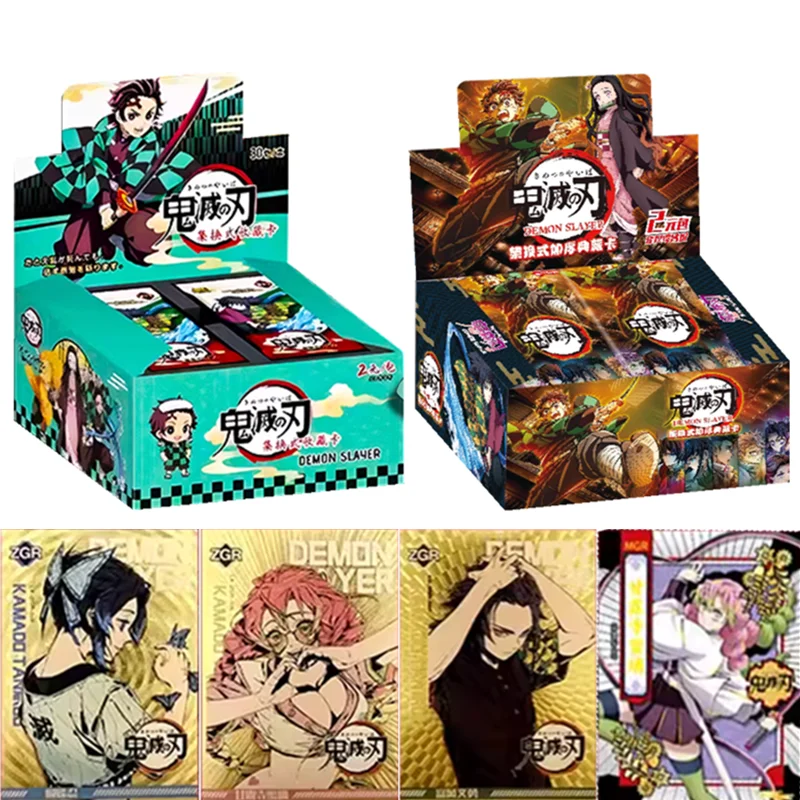

Набор из 90 шт., коллекционная карта «Убийца демонов», Камадо Танджиро Камадо Незуко, коллекция аниме-персонажей, настольная игра, детская игрушка в подарок