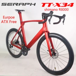 Full Bicycle Disc Brake, Aero Road Bike, R8000 groupset bicycle , Full bike ,   Carbon Wheels,