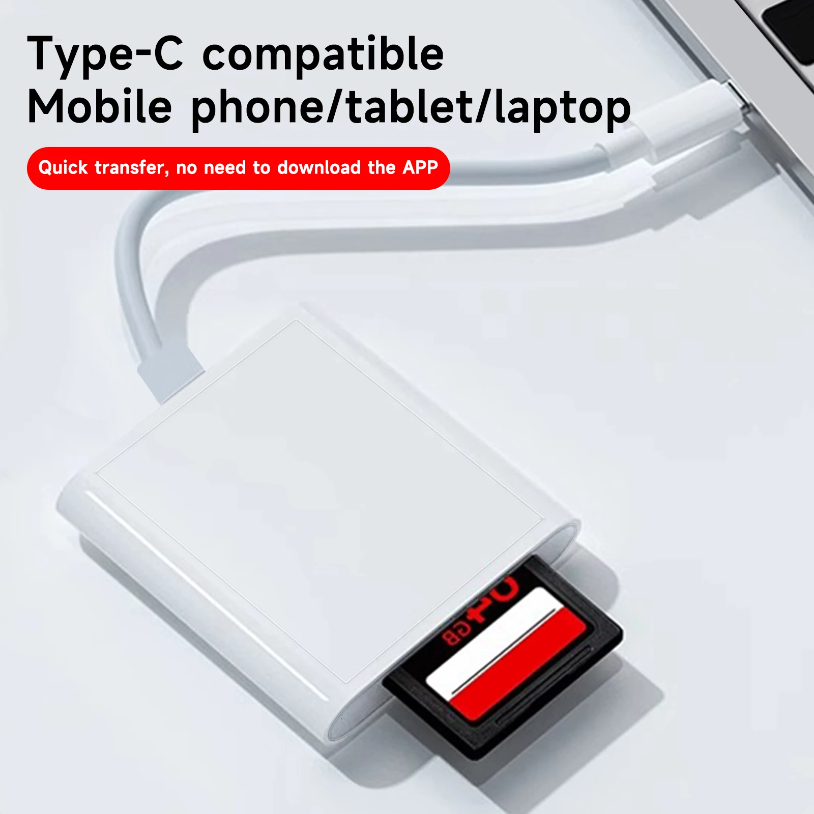 2 in 1 OTG Type C Card Reader USB Flash Drive SD TF Cardreader for  Tablet Type C to Smart Memory Card for