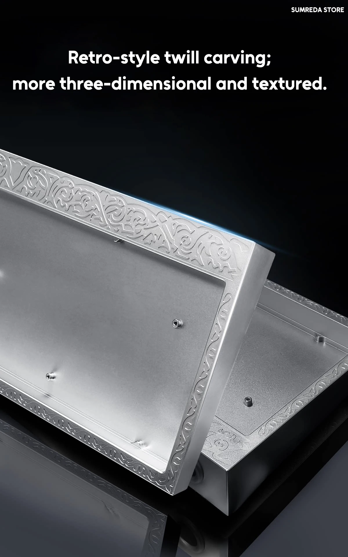 SUMREDA DH60 Wooting60he V2 Mad60he Pro Carved Aluminum Keyboard Case Shell 60% Keys Layouts For EV63 GH60 Aula Win60 Keyboard