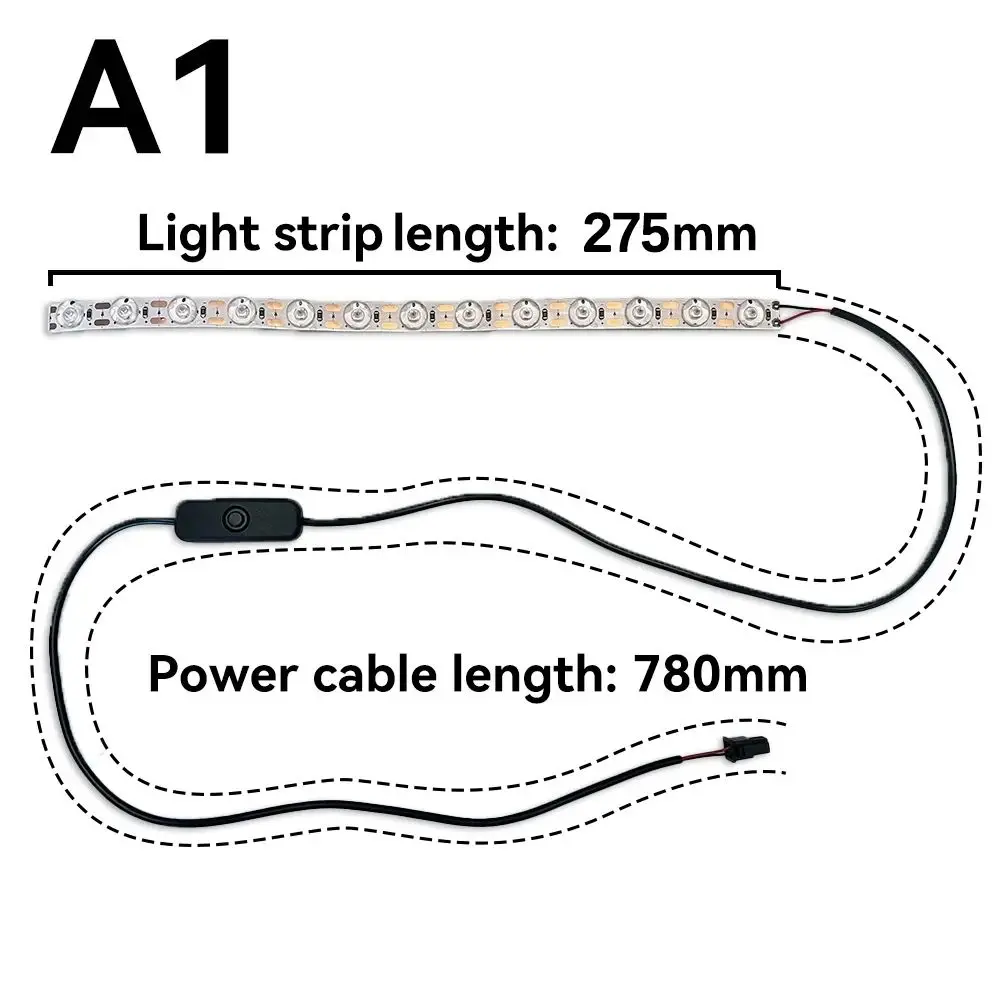 DB-3D Printer Accessories For Bambu Lab A1/A1mini Led Light Strip Ra95 Fill Light 24V White Light Super Bright Bambulab