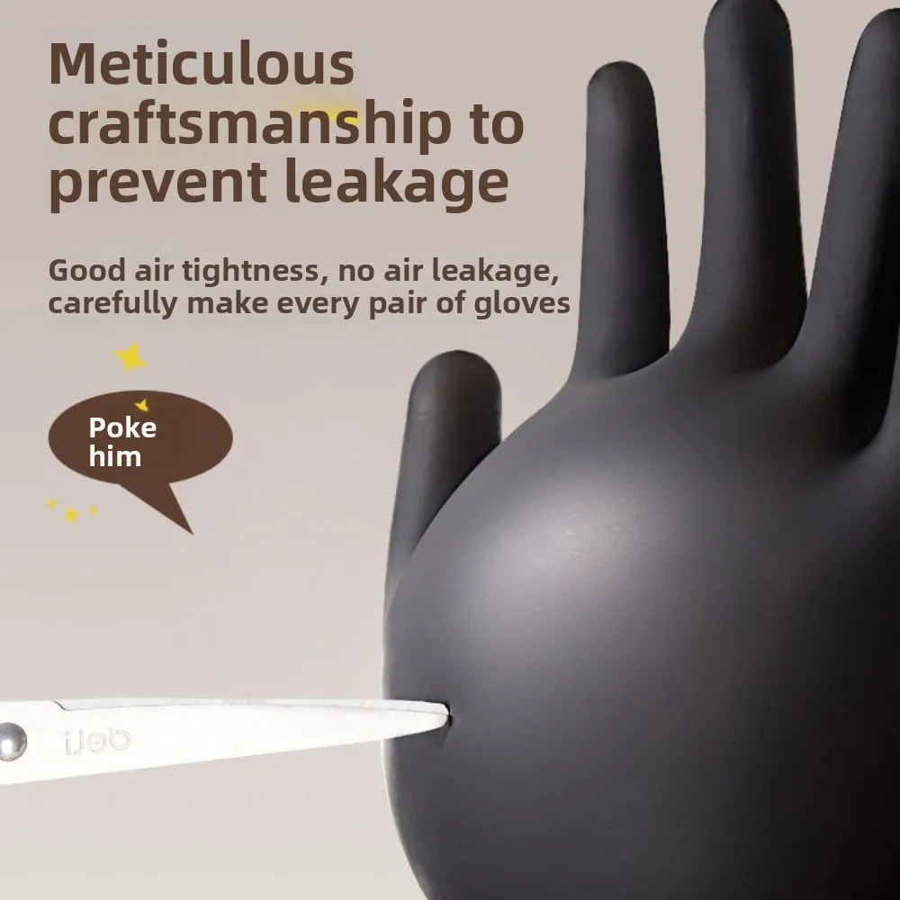 Одноразовые перчатки из ПВХ, черные перчатки из нитриловой резины, пищевые утолщенные кухонные защитные перчатки, guantes moto luva, латекс