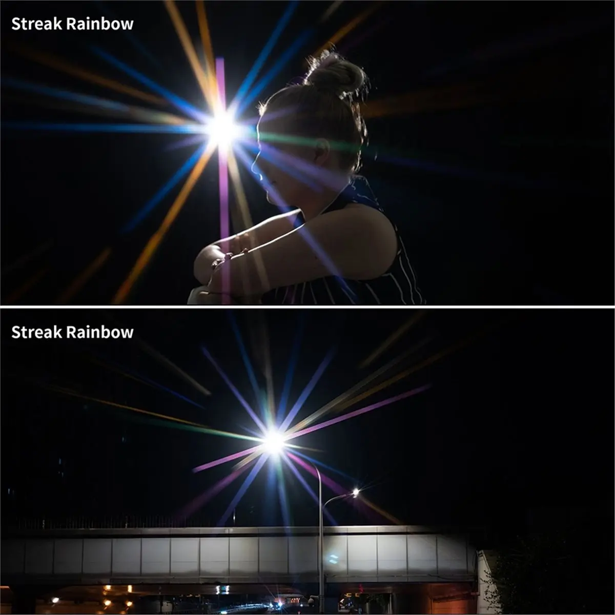 High Performance Len Scattere Flare Filter Streaks Special Effect Star Filter Colorful Starlight Brushed Shining Glass Camera Le