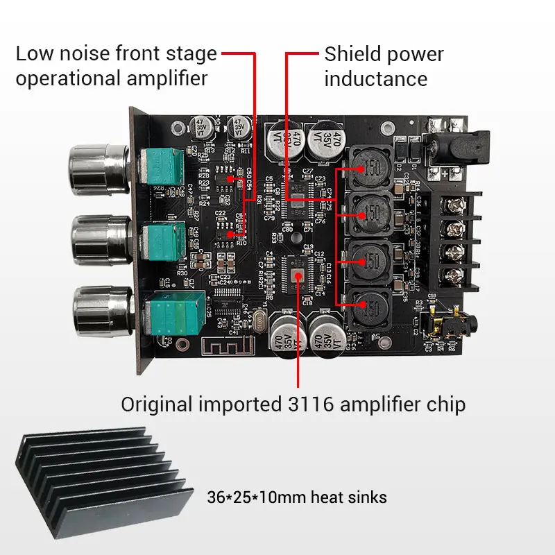 amplificador compativel com bluetooth hifi 20 canal 100wx2 kit modulo de audio subwoofer ajuste amplificador board canal zk1002t 01