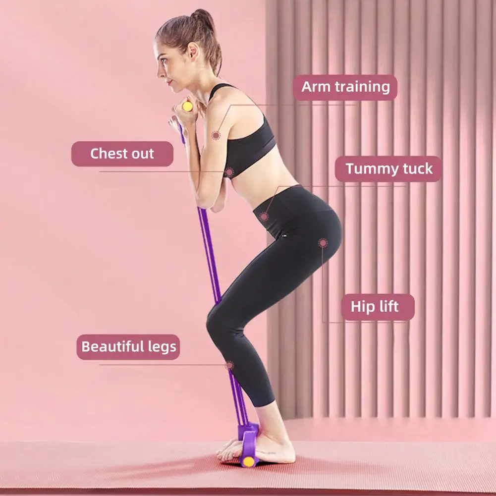 

4/6-трубный съемник педалей, эспандер с ручкой, эластичная веревка для йоги, натяжитель педали, тренажер, оборудование для тренировок