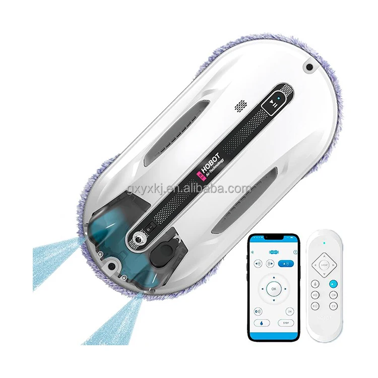 

2025 HOBOT R3 Ventana Clean Water Spray Electric Window Cleaner Automatic Glass Window Cleaning Robot with APP Remote Control