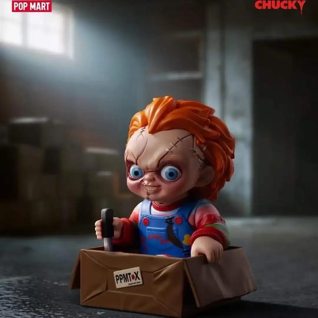 Nieuwe POP MART Chucky Ghost Return Series Mystery Box Blind Box Handheld Anime Action Figure Collectio Ornament Halloween Gift Toy