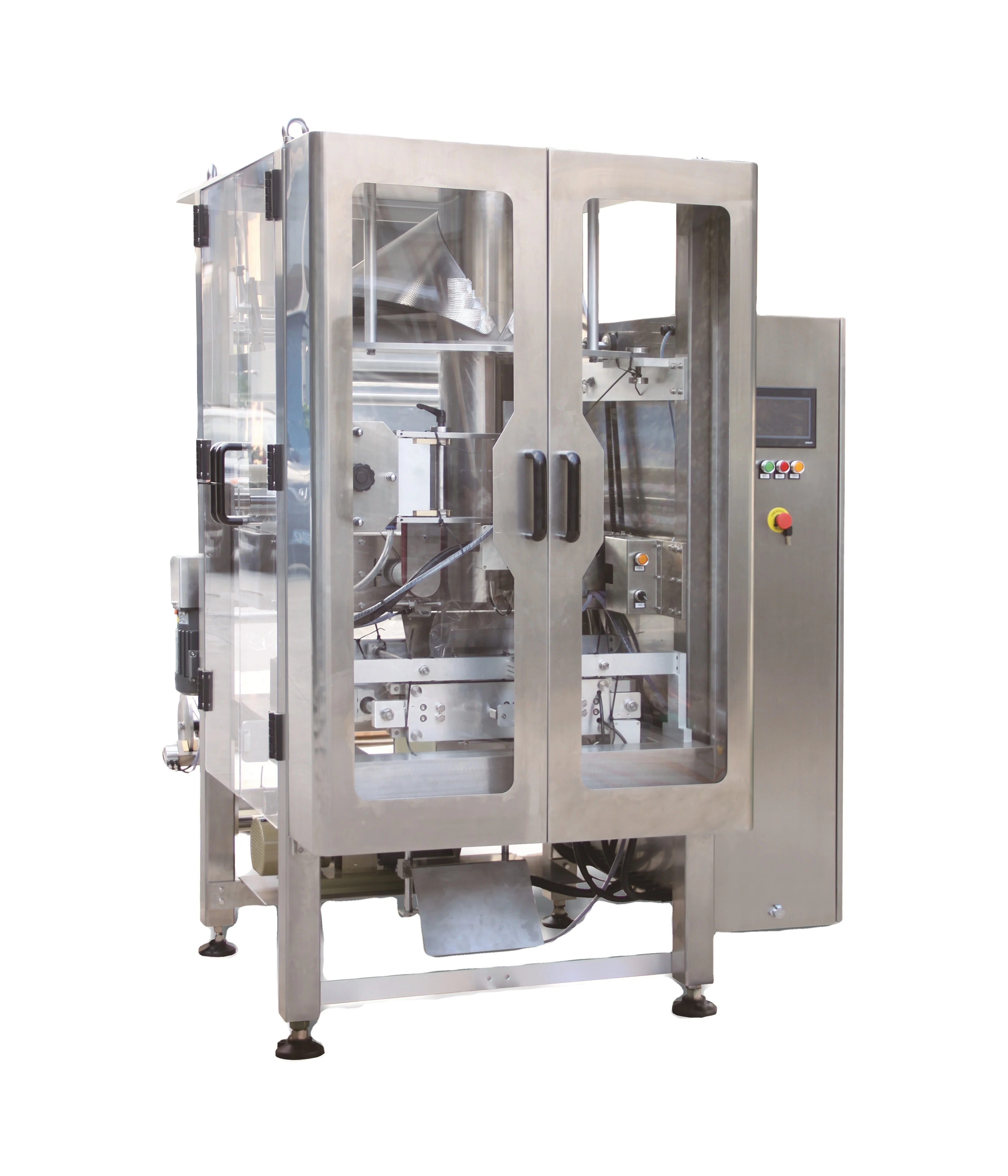 Máquina automática de embalaje Vertical de alimentos, gránulos de grano de arroz, legumina, azúcar, sal, 50g, 100g, 200g, 300g, 1kg, máquina envasadora de bolsas Vffs