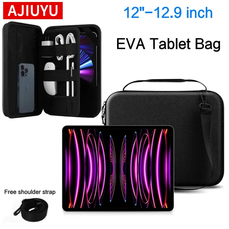 

Laptop Shockproof Bag For iPad Pro 12.9 Samsung Tab S7 FE S8 Plus 12.4 MateBook E Surface Pro X 9 8 7 6 5 4 3 Tablet Case