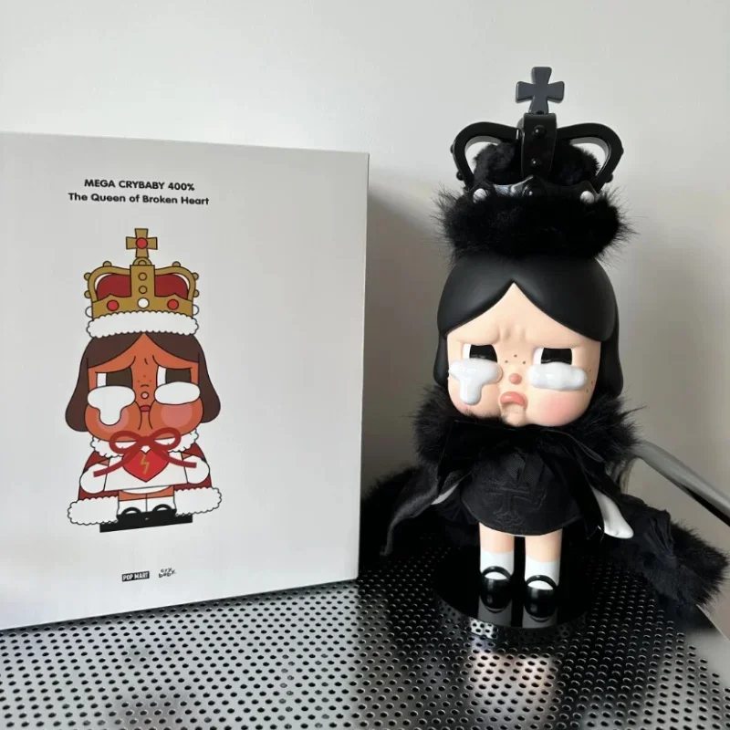 Limited Edition Genuine 400% Mega Crybaby Action Figure The Queen of Broken Heart Collection Toy Kawaii Home Decor Model Gift