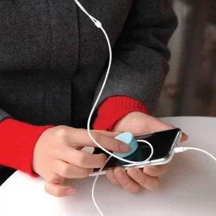 A Ausuky Cute Earphone Wire Cord Cable Winder Organizer Holder for Tablet MP3 MP4 PC Electric Cable Winding Thread Tool -30