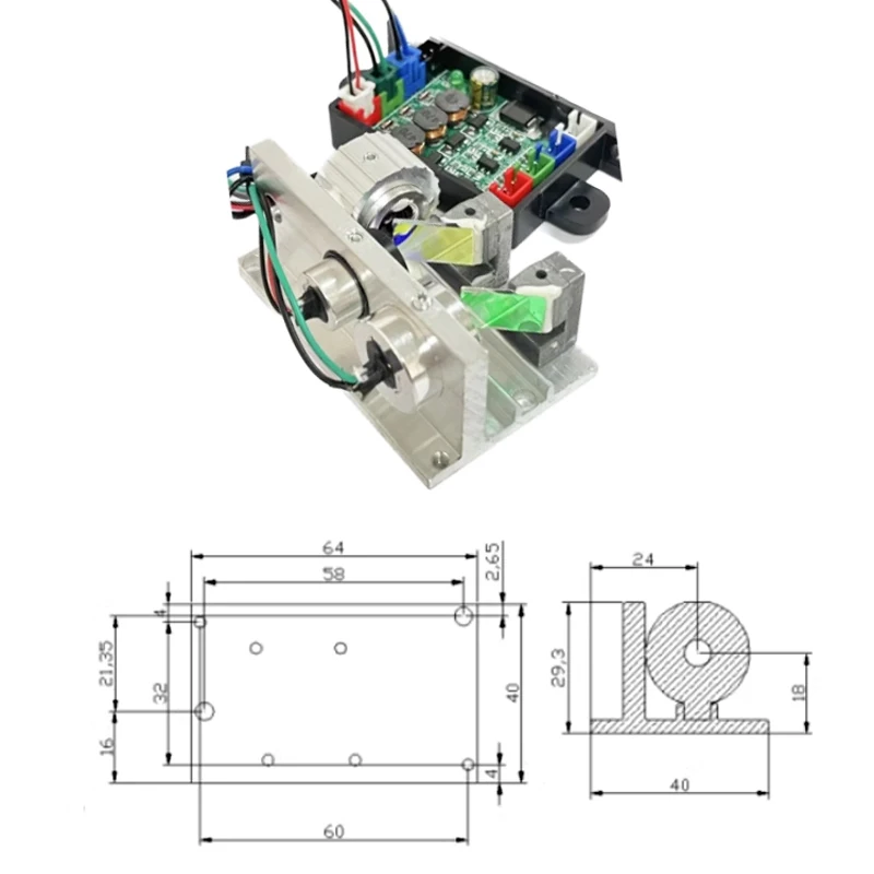 Imagem -04 - Iluminação de Palco Rgb Laser Branco Colorido Vermelho Azul Luz Verde 12v Driver Ttl 500mw