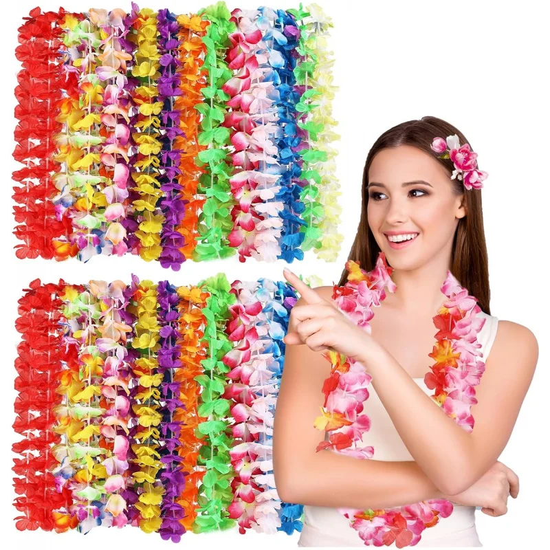 

10 шт. гирлянды для вечеринки-красочные гавайские объемные тропические цветы Гавайский декор для лета, пляжа, украшения для бассейна, любимые поставки