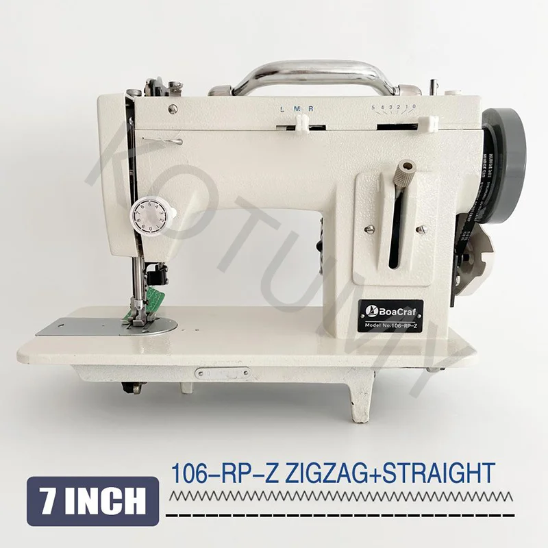 Electric Portable Thick Material Sewing Machine Walking Foot Zigzag Stitch 9inch Arm Leather And Heavy-Duty Sewing Machine