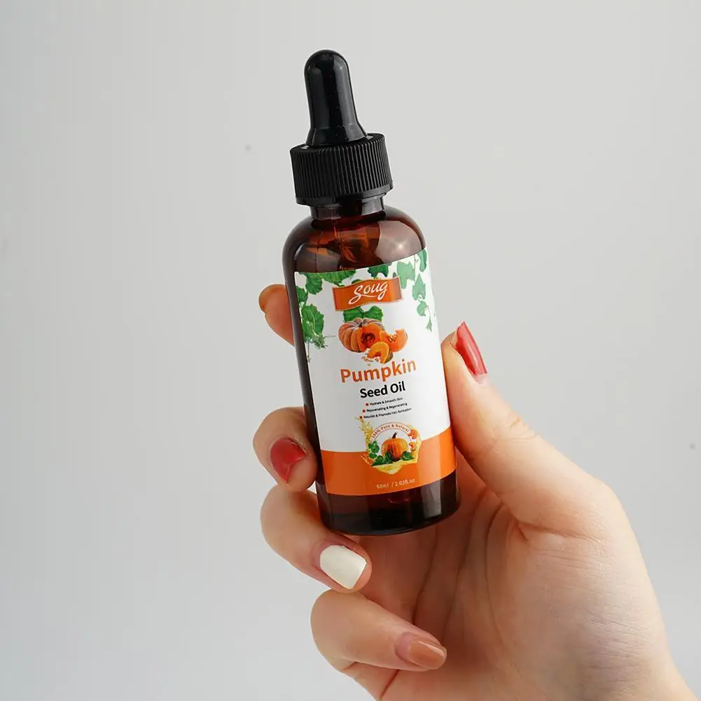 1/2/3Pcs Hair Care Serum Pumpkin Seed Essential Oil Nourishing Hair Enhancer Thicker Improve Split Hair Rough Hair Care