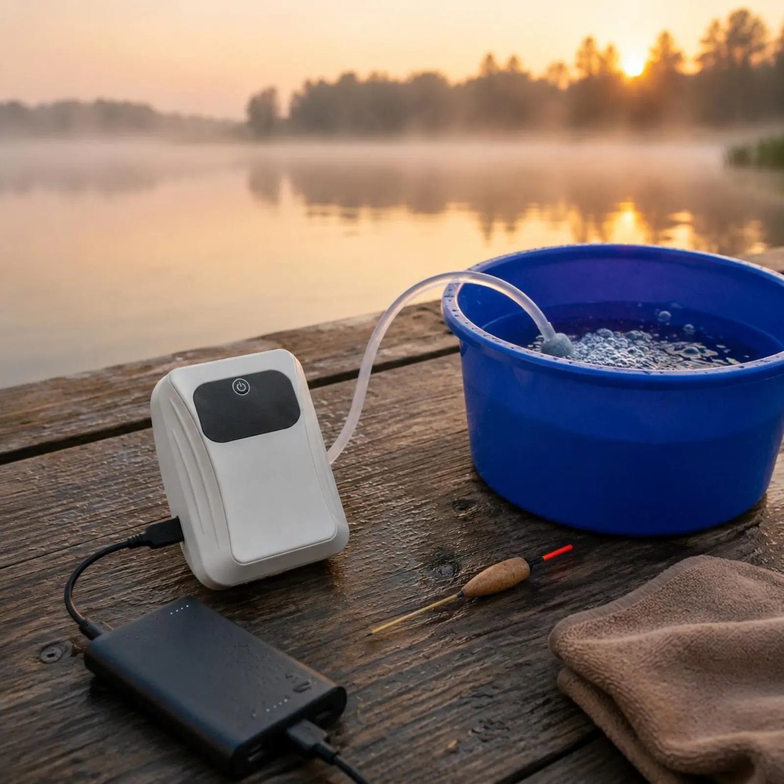 

Rechargeable Aquarium Air Pump Adjustable USB Aquarium Air Pump Aquatic Supply Energy Saving Continuous Use for Outdoor, Fishing