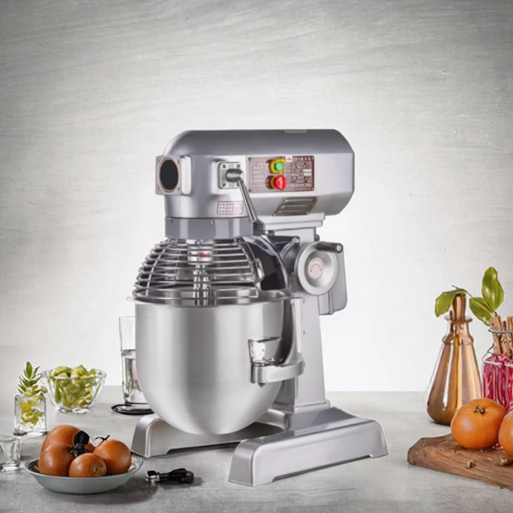 

20L Silver Electric Hand Mixer New Bread Making Stand for Restaurant and Hotels Kitchen Equipment for Flours