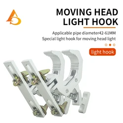 a pair Aluminum Fold Clamp Hooks Stage Light Hanging Hook Loading 150Kg Truss Tube Moving Head Beam Lights Connector Clip