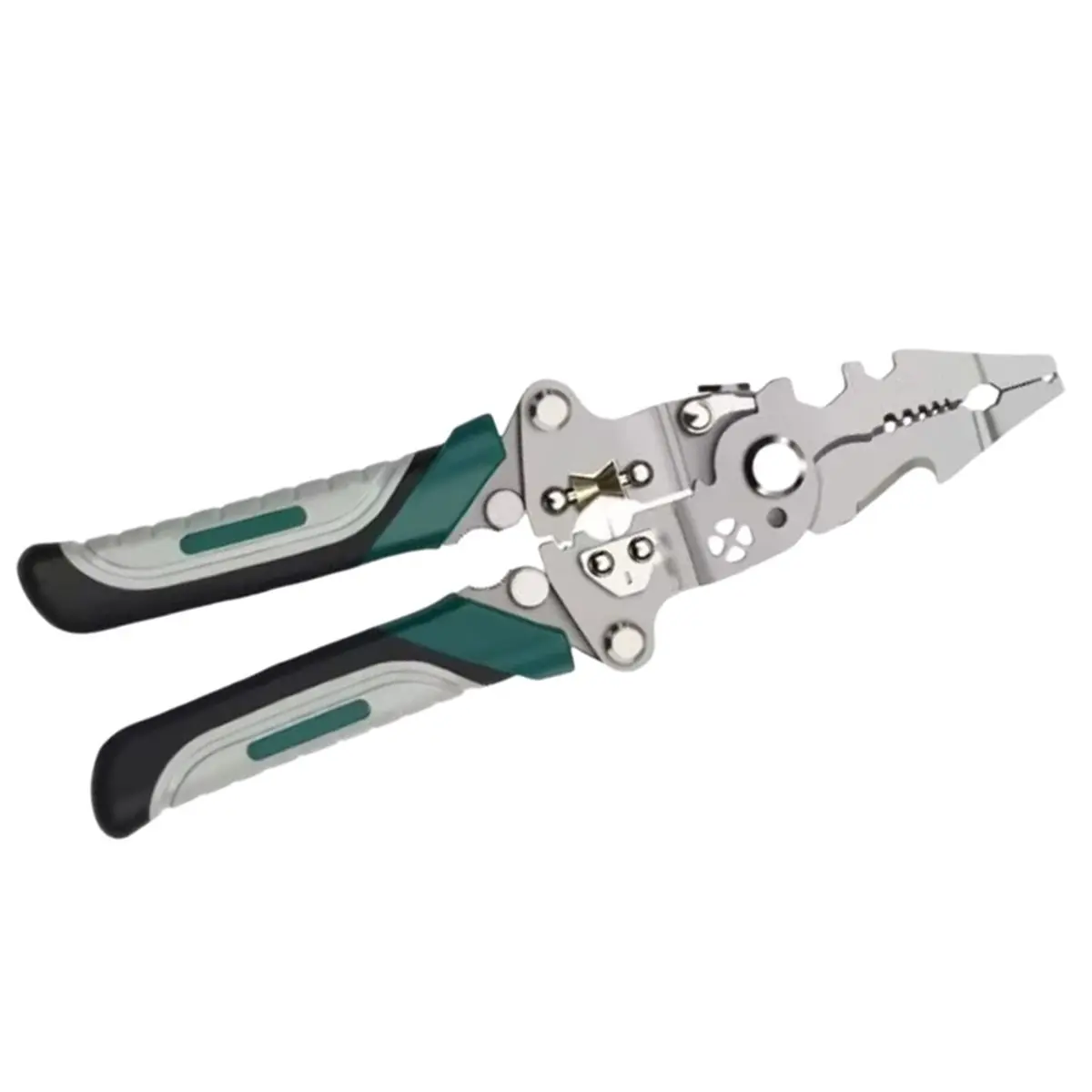 A60P Multi-Functional Folding Pliers, Electrician'S Special, Suitable for Wire Stripping, Wire Splitting, Winding Industrial