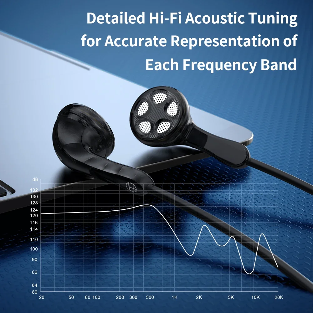 TRN Seahorse In Ear Earphones 14.2mm Dynamic Driver Unit PU+Paper Diaphragm Wide Earphone