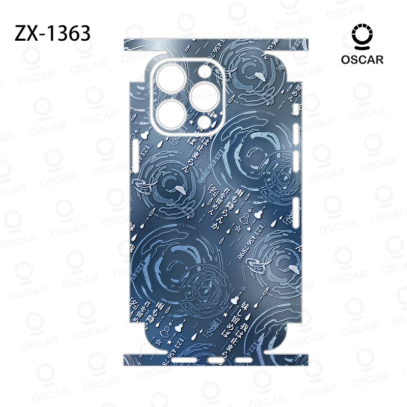 สีสันDecal Skin WrapสําหรับiPhone 16 15 14 Pro Maxปกหลังผิวออกแบบใหม่Prptection Premium Decalสติกเกอร์