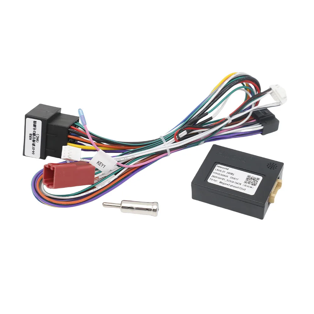 16 Pin Canbus Decoder Wiring Harness For Renault Megane 2 Clio 3 2004-2007 Android Radio Adapter