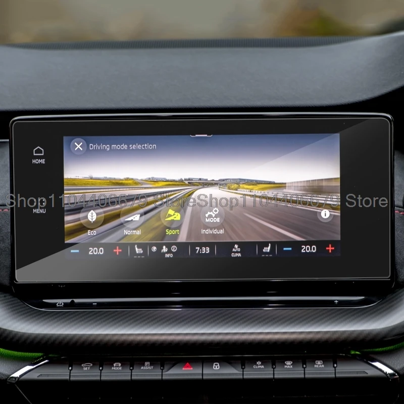 Tempered glass Protector film For Skoda Octavia 4 Infotainment Columbus 2020 10 inch Car Radio Navigation touchScreen Protector