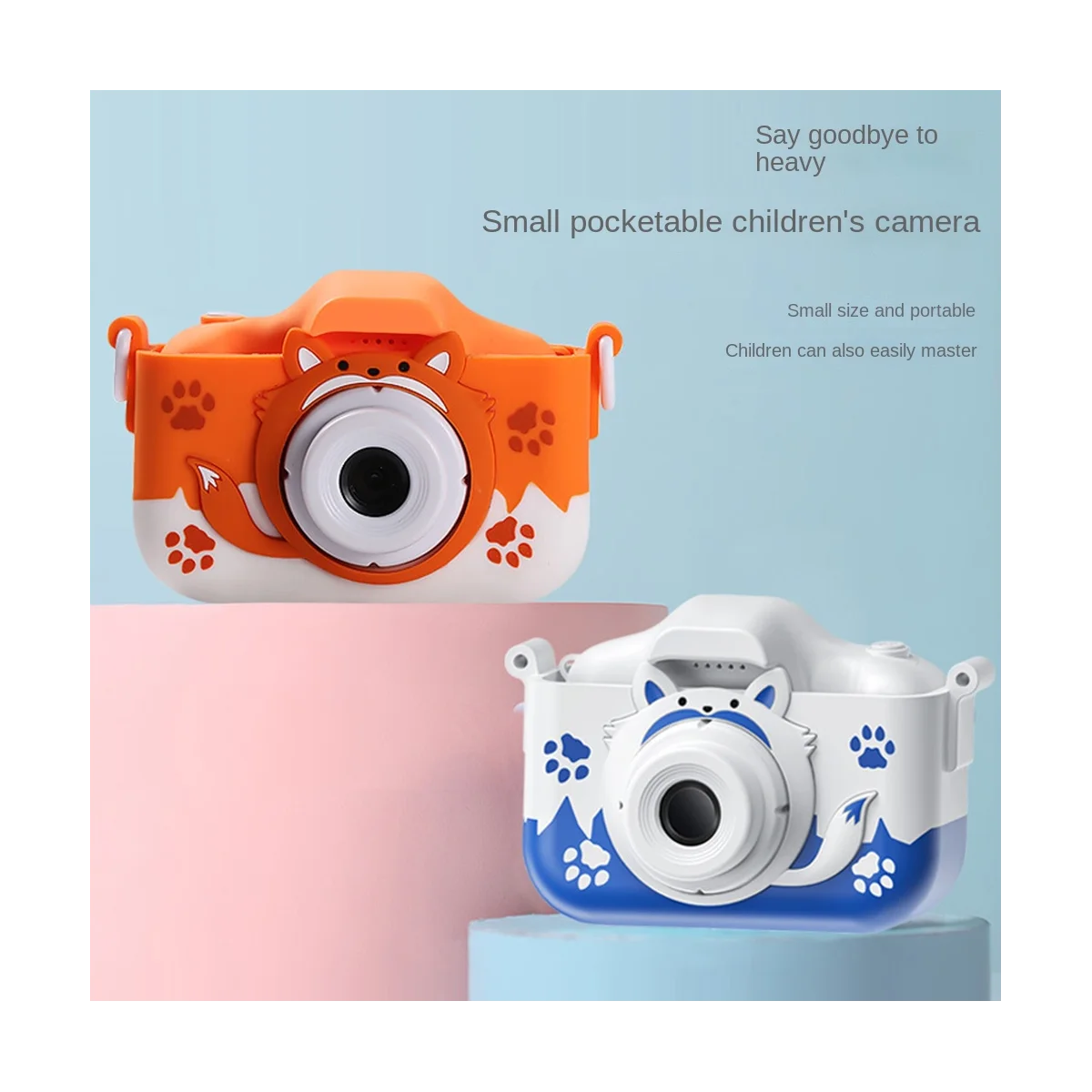 HD Camera Speelgoed Voor Kinderen Digitale Camera Videocamera Met 32Gb Sd Kaart Voor Kinderen Baby Geschenken Oranje