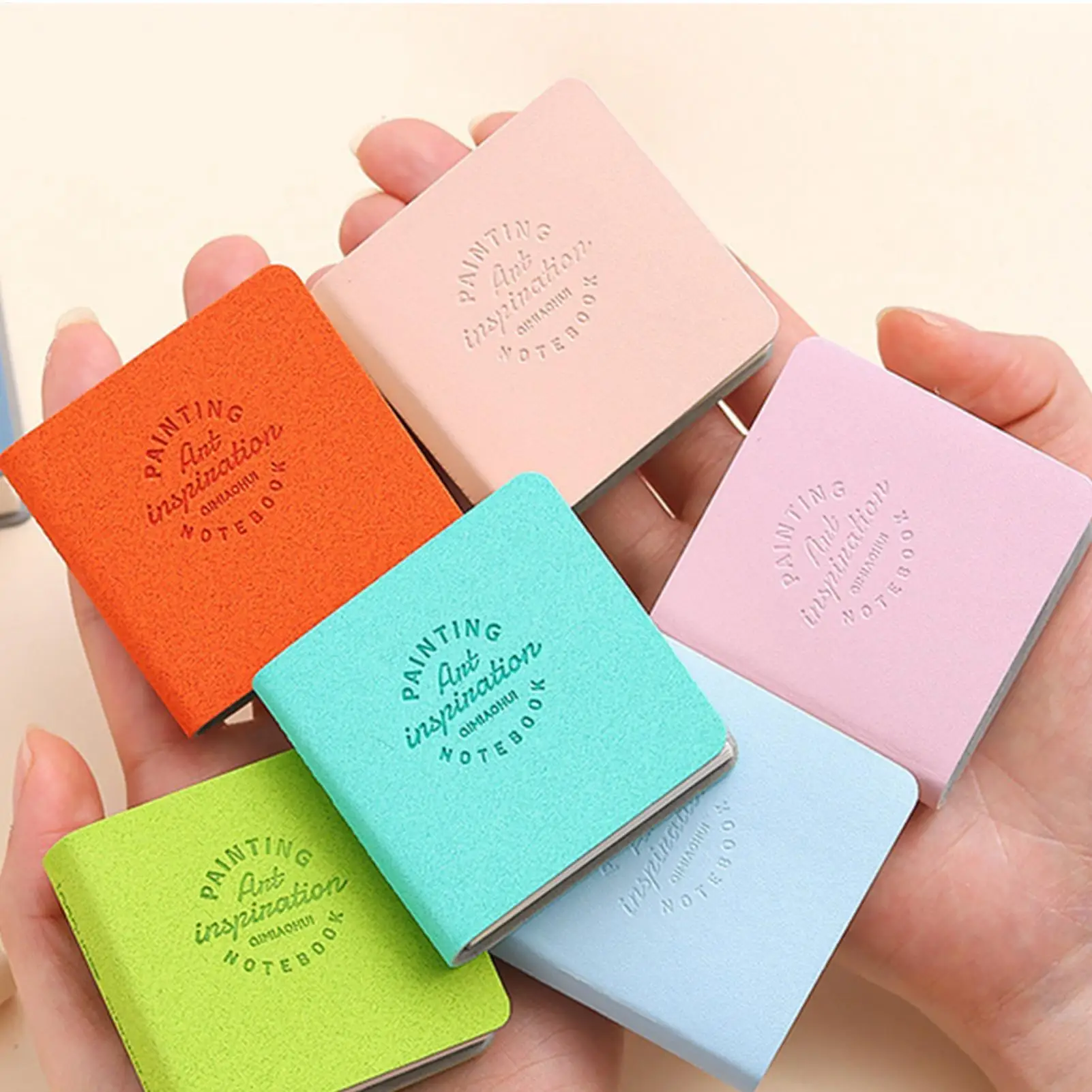 3pcs Small Watercolor Sketchbook 2x2 Inch mini Cold Press Hardcover Small Paper Pad Watercolor Journal For Kids Teens Artists