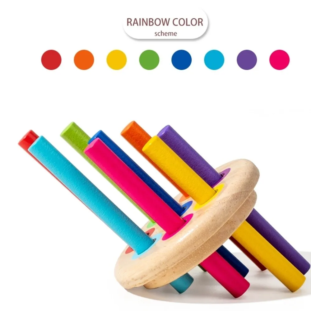Giocattoli Montessori per l'ordinamento dei colori Giocattoli educativi precoci a forma di legno Giocattoli coordinati Allenamento cognitivo Gioco di puzzle sicuro Regali di compleanno