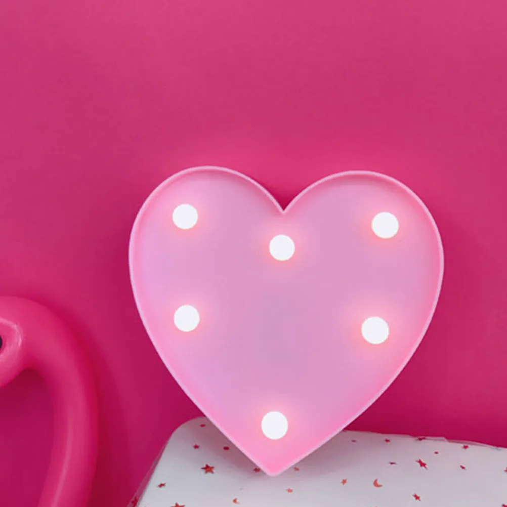 1pc Led Nachtlicht Liebe Herz Form Dekorative Lampe Valentinstag Geschenk Schlafzimmer Wohnzimmer Zimmer Langlebig Tragbare