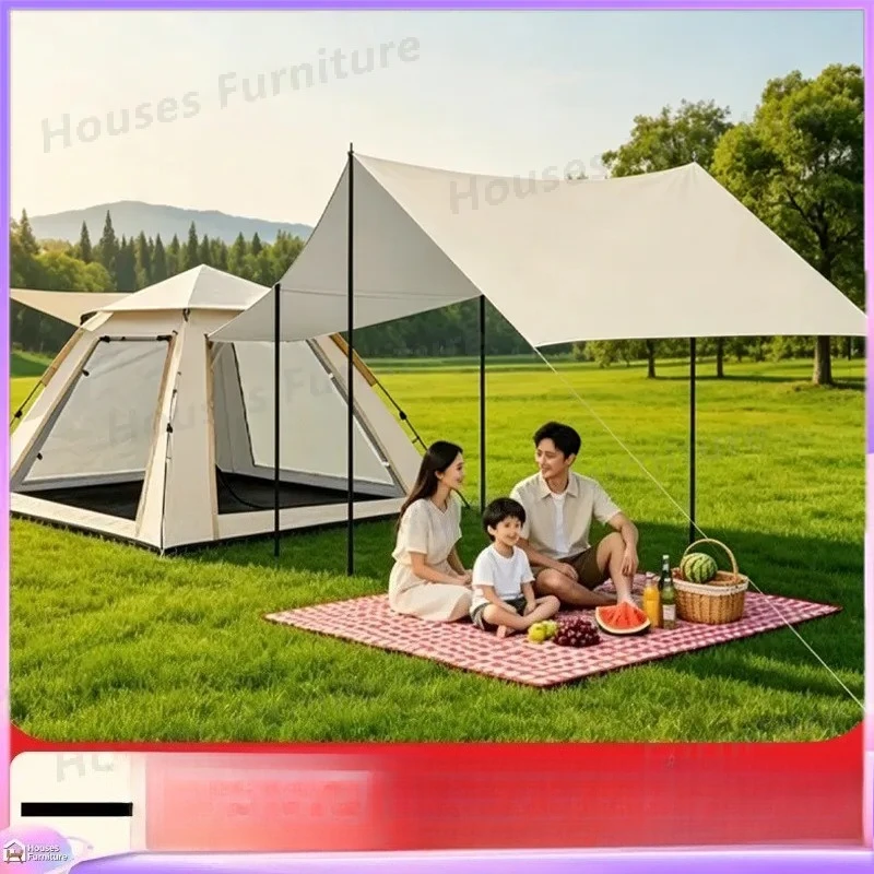 For Automatic Pop Up Tent Outdoor Camping Portable Folding Beach Sun Shelter Thickened Rainproof Waterproof Instant Setup