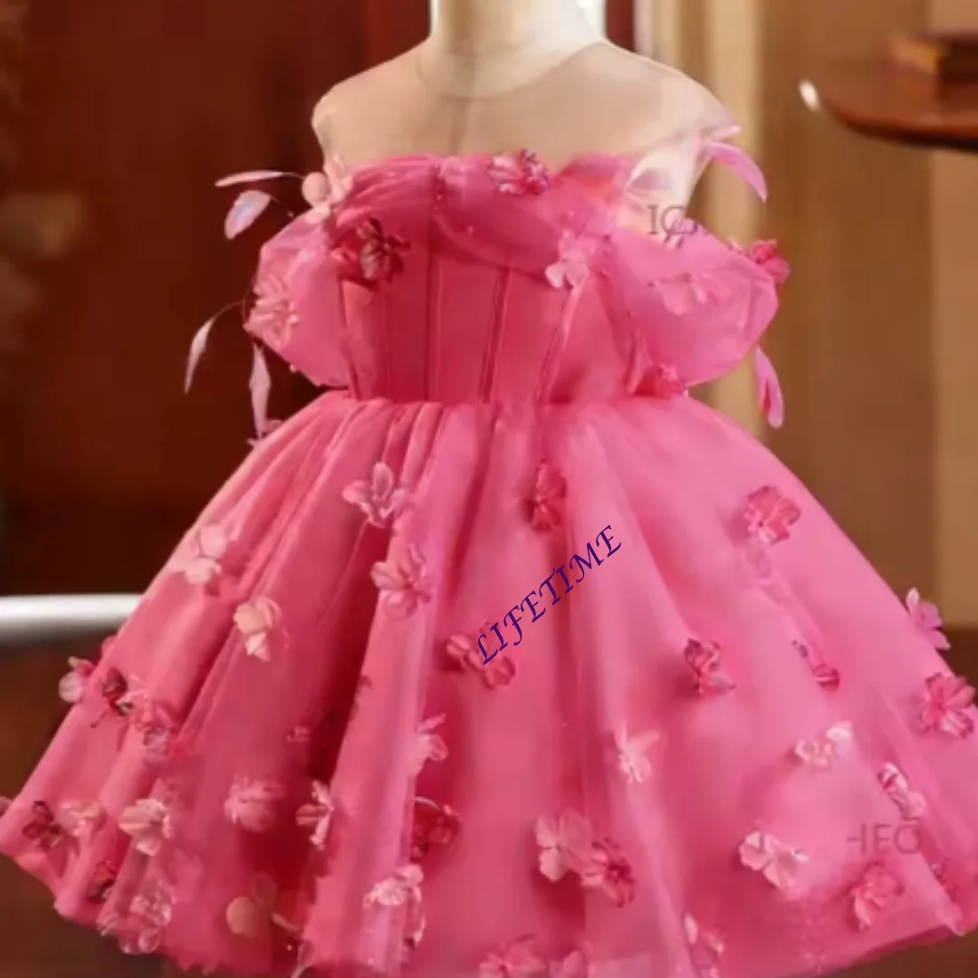 CustomizedGirls' Wedding Flower Girl Little Fairy Piano Performance Custume Vestido Kids Clothing Princess Dress Children's Host