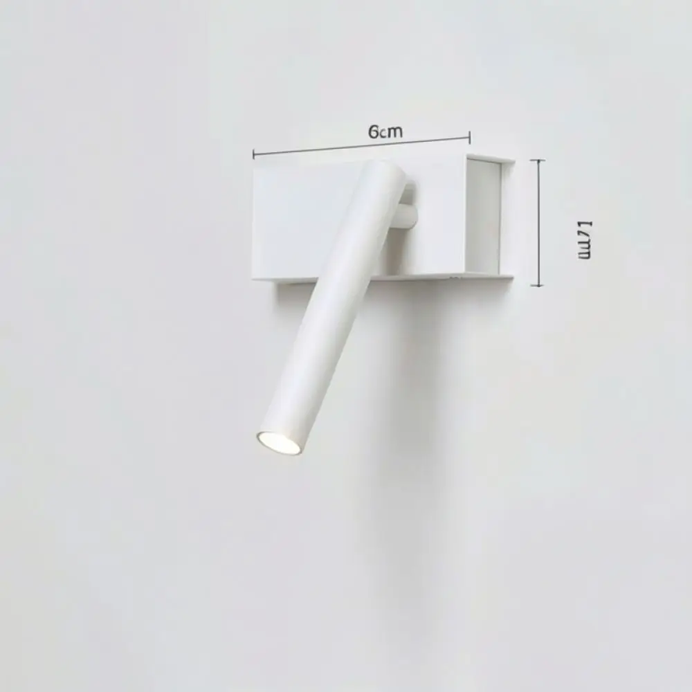 Modern LED Bedside Wall Lamp Adjustable Reading Sconce Minimalist Lighting Fixture For Bedroom Home Direct Mount