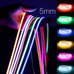 Ultra Bright FCOB COB LED Strip Lights 12V Flexible 5MM PCB Width RA90 Super Thin Neon Tape For Kitchen Cabinet Room Decoration