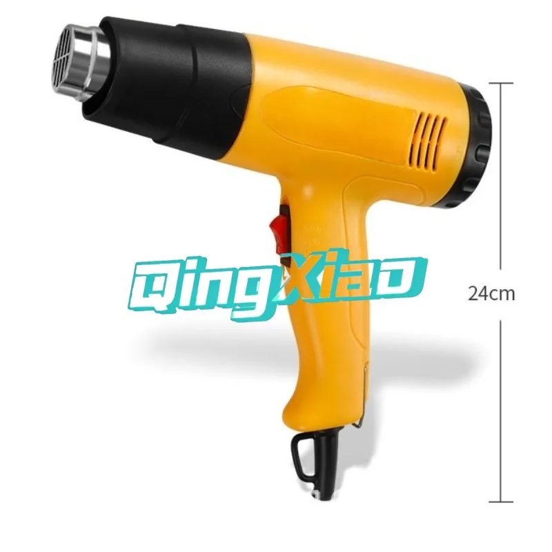 2000W Industrial Hot Air Gun with Digital Display Stepless Temperature Adjustment  Automotive Film Applying Heat Gun
