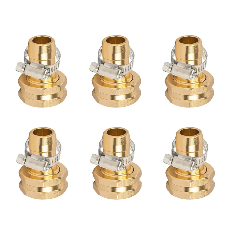 3Sets Garden Hose Repair Connector,Claps Female&Male Garden Hose Fittings for 3/4in & 5/8in Metal Garden Hose Repair Kit