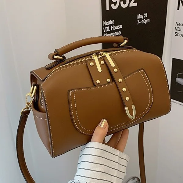 Women\'s Bags 2024 New Trendy Small Square Bag Commuter Crossbody Bag Simple Portable Pillow Bags Hand Bags