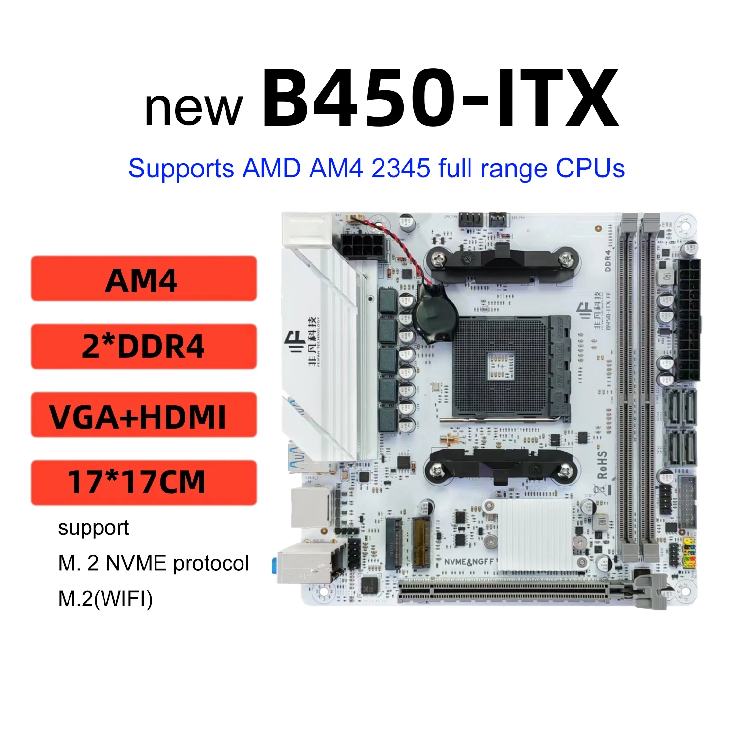 New Desktop Computer ITX Mini Motherboard with M.2 Motherboard H61S-ITX H81S-ITX H510-ITX H310-ITX B75-ITX B85M-ITX B450-ITX
